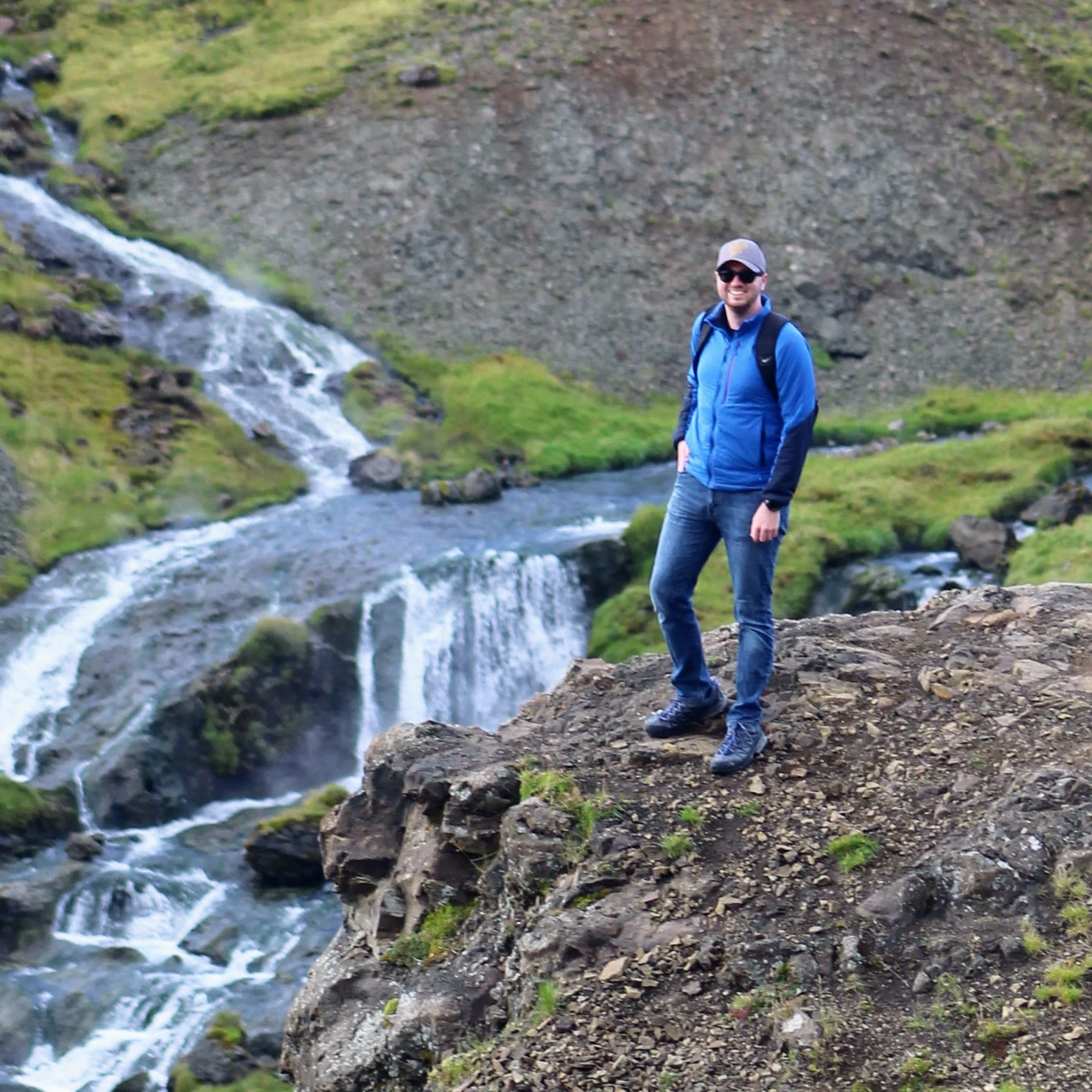 Ryan hiking in Iceland